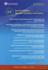 Journal of islamic monetary economics and finance (JIMF), volume 8, number 4