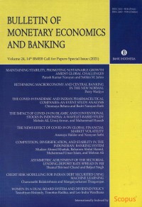 Bulletin of monetary economics and banking, volume 24, 14th BMEB call for papers special issue